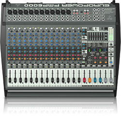 Behringer PMP6000 - микшер-усилит,2х800 Вт,12 моно/4 стер,эквалайзер,эффекты,подавитель обр.связи