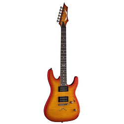 Dean C350 TAB Электрогитара, тип «Ibanez», 24 лада, 25 1/2, HH, 1V+1T, цвет янтарный.