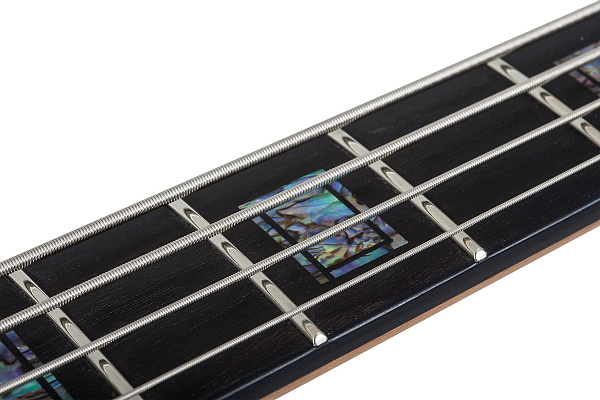 Бас-гитара SCHECTER [MODEL-T 4 EXOTIC BLACK LIMBA BL] бас-гитара 4-струнная, корпус: черная лимба, гриф: обожжёный клен, накладка: черное дерево, 21 лад, цвет: Black Limba (BL)