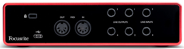 FOCUSRITE Scarlett 4i4 3rd Gen - Аудиоинтерфейс USB, 4 входа/4 выхода