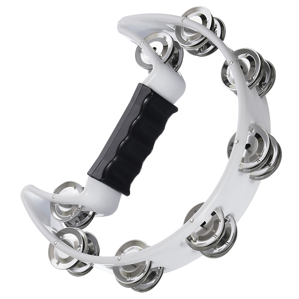 DEKKO TX9-16WH - Тамбурин в форме полумесяца, белый