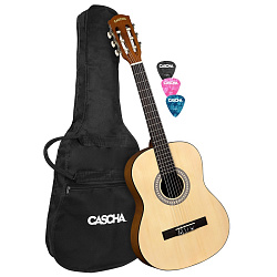 CASCHA Student Series HH 2351 - Классическая гитара 3/4 с чехолом 