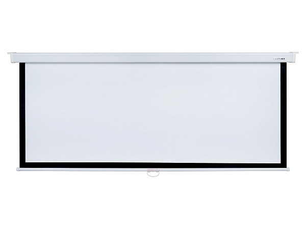 [LMP-100120] Настенный экран Lumien [Master Picture] 177х180см (раб.область 98х172 см) (78") Matte White FiberGlass (белый корпус) черн. кайма по периметру, возможность потолочн./настенного крепления, черн. кайма сверху 75 см 16:9