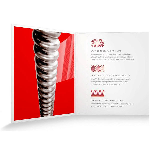 D'Addario XSE1052 - Cтруны для электрогитары (10-52) , Light top/Heavy bottom, серия XS