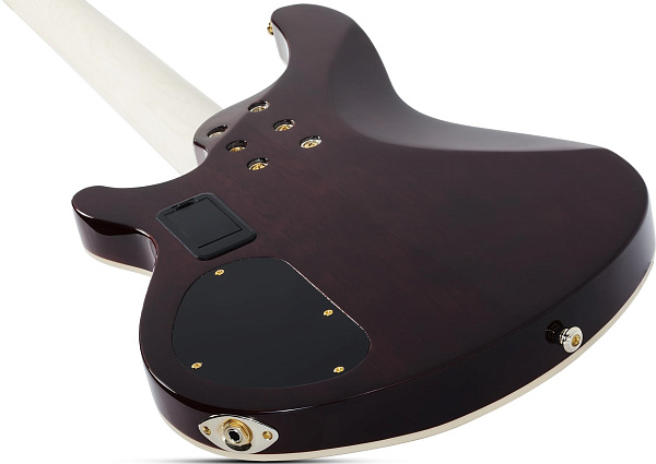 Бас-гитара SCHECTER [OMEN EXTREME-5 GNAT] бас-гитара 5-струнная, корпус: красное дерево, топ: огненный клен, гриф: клен, накладка: палисандр, 24 лада, цвет: Gloss Natural (GNAT)