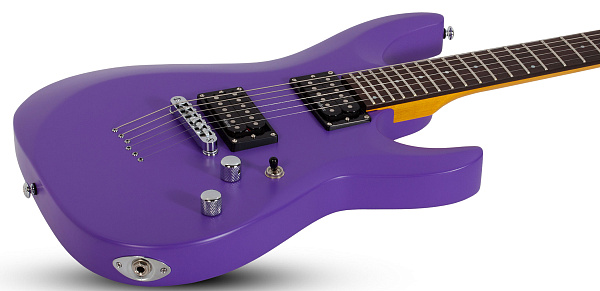Электрогитара SCHECTER [C-6 DELUXE SDPRPL]  электрогитара 6-струнная, корпус: липа, гриф: клен, накладка: палисандр, 24 лада, цвет Satin Dark Purple (SDPRPL)