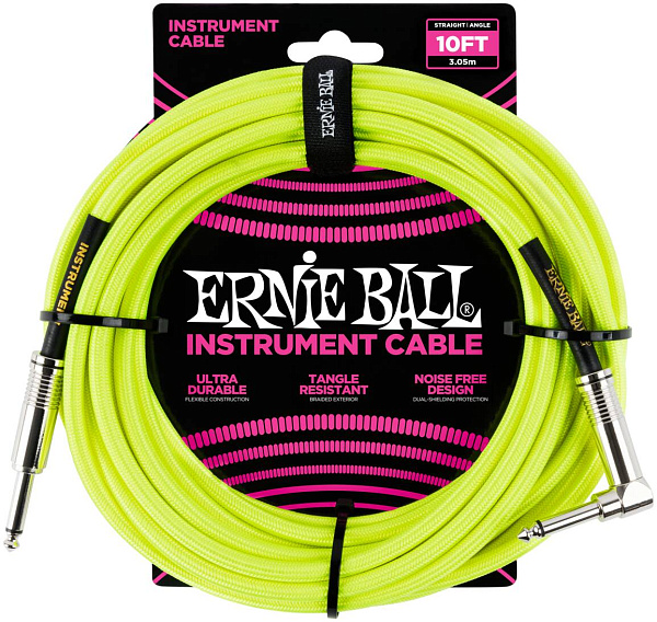 ERNIE BALL 6080, 3.05м - Инструментальный кабель