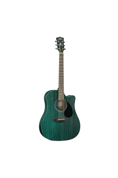 Трансакустическая гитара Kepma [EDCE-K10PRO-BLSM] Кол-во струн: 6, тип корпуса: дредноут, верхняя дека: махагон, корпус: махагон, гриф: окуме, накладка грифа: палисандр, кол-во ладов: 20, звукосниматель K10PRO, цвет: синий