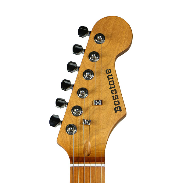 Bosstone SG-03 V.2 BK - Электрогитара Stratоcaster с чехлом, цвет чёрный