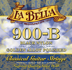 La Bella 900B Golden Superior Комплект струн для классической гитары. Верхние струны - черный нейлон