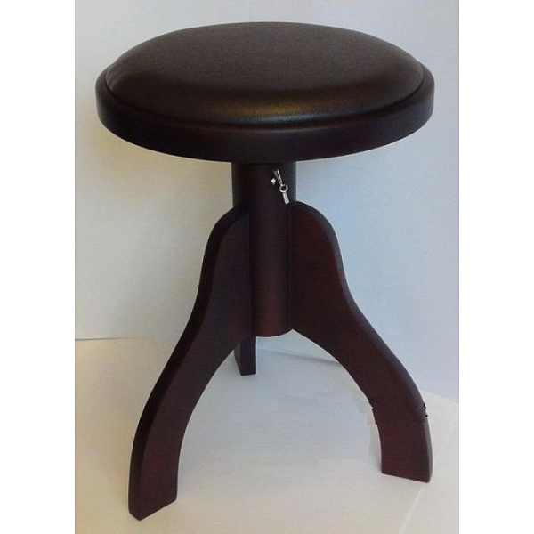 BRAHNER BPR-51M/BN Стул для пианино деревянный, круглый, винтовой, цвет - палисандр.