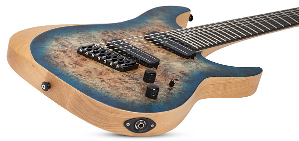Электрогитара SCHECTER [REAPER-7 MULTI-SCALE SKYB] электрогитара 7-струнная, мультимензур, корпус: болотный ясень, топ: кап, гриф: клен, накладка: черное дерево, 24 лада, цвет: Sky Burst (SKYB)