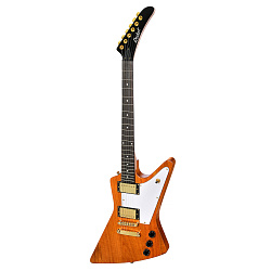 ROCKET E-4 N GOLD - Электрогитара Explorer, цвет натуральный