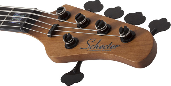 Бас-гитара SCHECTER [MODEL-T 5 EXOTIC BLACK LIMBA BL] бас-гитара 5-струнная, корпус: черная лимба, гриф: обожжёный клен, накладка: черное дерево, 21 лад, цвет: Black Limba (BL)