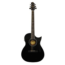 Greg Bennett GA100SCE/BK Электроакустическая гитара с вырезом, цвет черный.