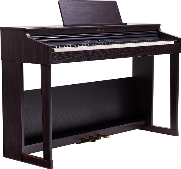 Цифровое пианино ROLAND [RP701-DR] корпусное, клавиатура PHA-4, покртиые клавиш под слоновую кость,  324 тембра, полифония - 256 голосов, функция обучения, 3 педали, 2 выхода на наушники,цвет Dark Rosewood.