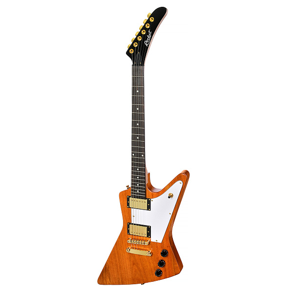 ROCKET E-4 N GOLD - Электрогитара Explorer, цвет натуральный