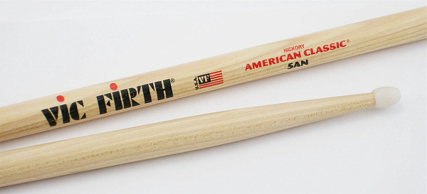 VIC FIRTH 5A N - Барабанные палочки орех, наконечник дерево
