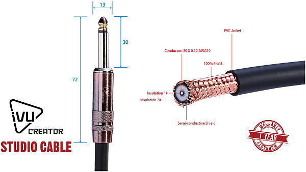 IVU CREATOR SIC-3S/S - Инструментальный кабель