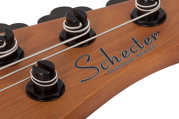 Бас-гитара SCHECTER [MODEL-T 5 EXOTIC BLACK LIMBA BL] бас-гитара 5-струнная, корпус: черная лимба, гриф: обожжёный клен, накладка: черное дерево, 21 лад, цвет: Black Limba (BL)