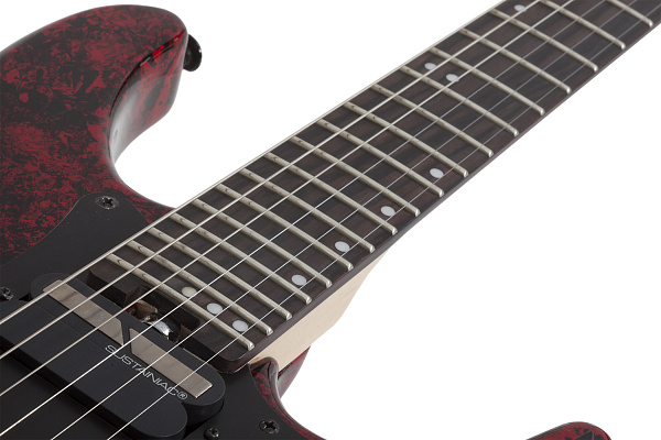 Электрогитара SCHECTER [SUN VALLEY SUPER SHREDDER FR-S RED REIGN RR] электрогитара 6-струнная, корпус: красное дерево, гриф: клен, накладка: черное дерево, 22 лада,Sustaniac, FloydRose, цвет: RED REIGN (RR)