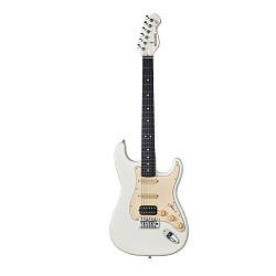 Mooer MSC10 Pro Vintage White - Электрогитара Stratocaster с чехлом, цвет белый