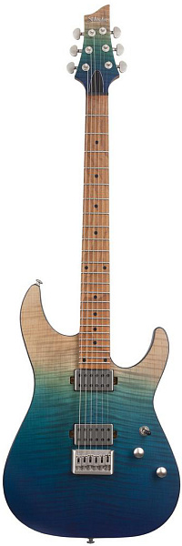 Электрогитара SCHECTER [C-1 STANDARD PLUS BF] электрогитара 6-струнная, корпус: красное дерево, топ: клен, гриф: запеченный клен, 24 лада, цвет Blue Fade (BF)