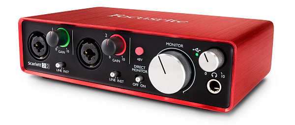 FOCUSRITE SCARLETT 2I2 2ND GEN USB аудио интерфейс, 2 входа/2 выхода