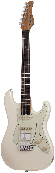 Электрогитара SCHECTER [NICK JOHNSTON TRAD-HSS A. SNOW] электрогитара 6-струнная, корпус: ольха, гриф: обоженный клён, накладка черное дерево, на болтах, звукосниматели: HSS, 22 лада, цвет: Atomic Snow