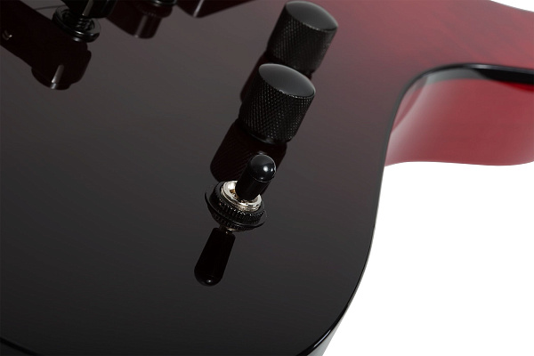 Электрогитара SCHECTER [AVENGER STANDARD BB] электрогитара 6-струнная, корпус: красное дерево, топ из капа, гриф: печеный клен, накладка: палисандр, 24 лада, цвет BloodBurst (BB)