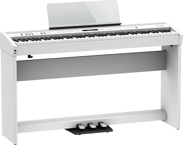 Портативное цифровое пианино ROLAND [FP-60X-WH] (88 клавиш PHA-4 Standard), полифония 256, SuperNATURAL Piano, 358 тембров, Bluetooth 3.0, Headphones 3D Ambience, USB, вес 19,3 кг., белое.