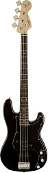 FENDER SQUIER AFFINITY PJ BASS BWB PG BLK - бас-гитара, цвет черный с черныйм пикгардом