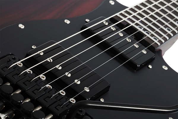 Электрогитара SCHECTER [SUN VALLEY SUPER SHREDDER EXOTIC ZIRICOTE ZIR] электрогитара 6-струнная, корпус: черная лимба с топом из цирикота, гриф: венге, накладка: черное дерево, 24 лада, цвет: Ziricot (ZIR)