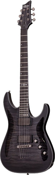 Электрогитара SCHECTER [HELLRAISER HYBRID C-1 TBB] электрогитара 6-струнная, корпус: красное дерево, топ: волнистый клен, гриф: клен, накладка: черное дерево, 24 лада, цвет: Trans Black Burst (TBB)