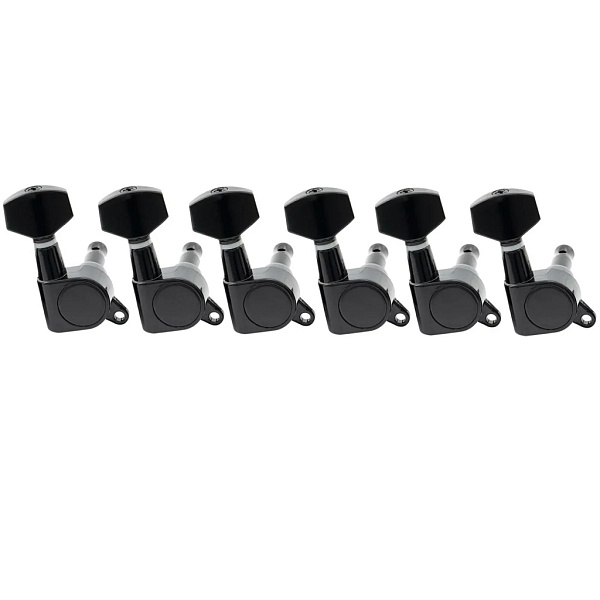 MX1342BK-6 Колки для гитары 6п, черные, Musiclily