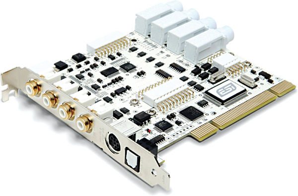 ESI Juli@: Звуковая плата Аудиоинтерфейс PCI 4х4,