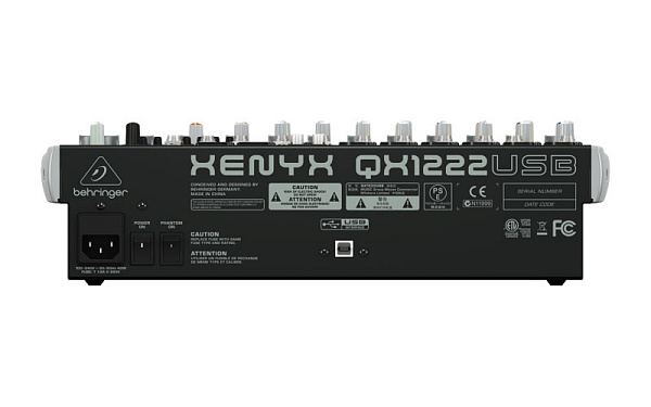 Behringer QX1222USB - Микшерный пульт, 16 каналов, USB/аудио интерфейс