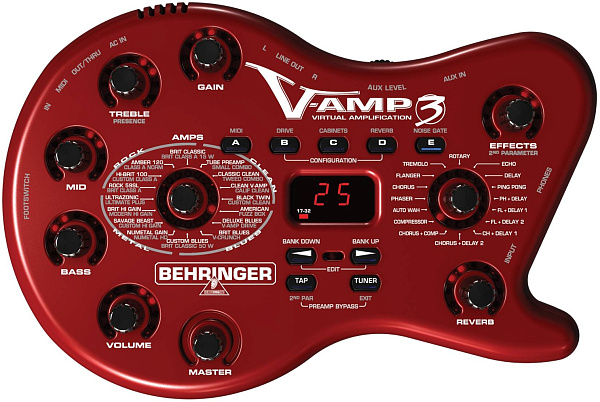 Behringer V-AMP3- Гитарный моделирующий предусилитель/ цифровой процессор эффектов