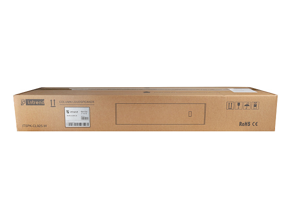 Звуковая колонна Intrend [ITSPK-CL925-W] пассивная, 9x2.5", 4 Ом (220 Вт RMS), SPL 114dB,  95Hz-20kHz, 120°x20° (HхV), вес 4.4кг, цвет белый, крепление в комплекте, (цена за 1шт., в упаковке 2 шт.)