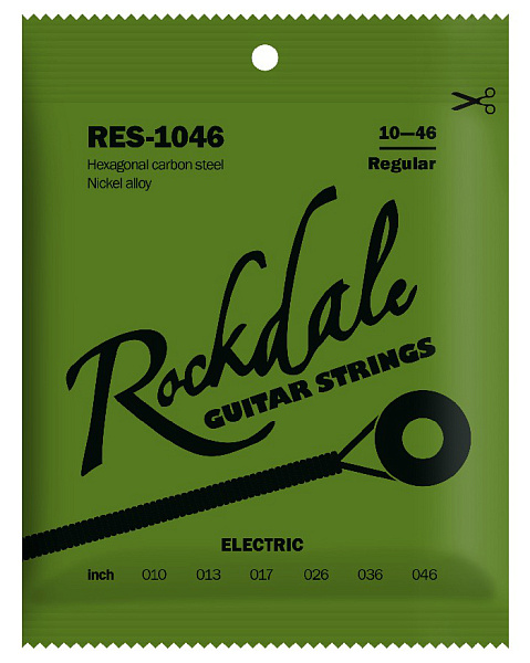 ROCKDALE RES-1046 - Струны для электрогитары с шестигранным сердечником и никелевым покрытием