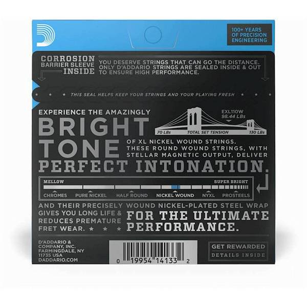 D'ADDARIO EXL110 W (10-46) - Струны для электрогитары