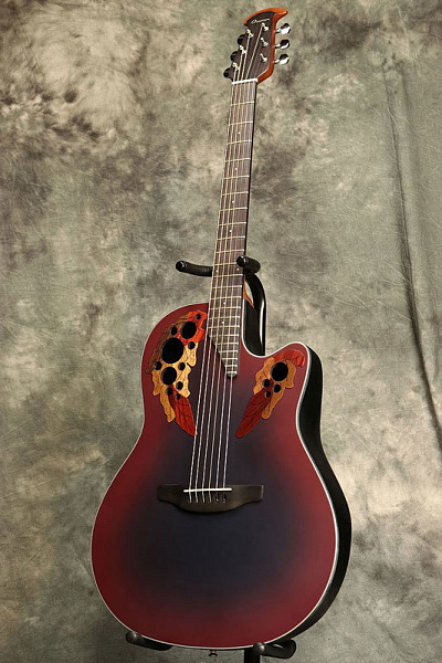 OVATION CE44-RRB Celebrity Elite Mid Cutaway Reversed Redburst - Электроакустическая гитара