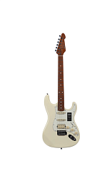 SAGA SMF1314WH - Электрогитара Stratocaster с чехлом, цвет белый