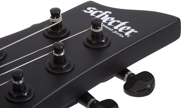 Электрогитара SCHECTER [DAMIEN-7 MS SBK] электрогитара 7-струнная, мультимензур, корпус: красное дерево, гриф: клен, накладка: палисандр, 24 лада, цвет: Satin Black (SBK)