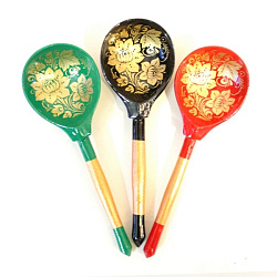 Хохлома LHL7101 - Деревянная ложка полубаская