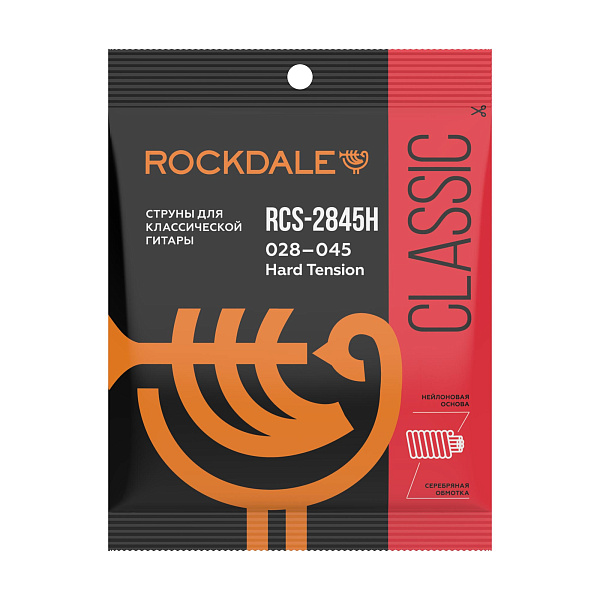 ROCKDALE RCS-2845H - струны для классической гитары, нейлон, сильное натяжение