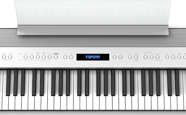 Портативное цифровое пианино ROLAND [FP-60X-WH] (88 клавиш PHA-4 Standard), полифония 256, SuperNATURAL Piano, 358 тембров, Bluetooth 3.0, Headphones 3D Ambience, USB, вес 19,3 кг., белое.