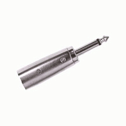 Proel AT300 - Проф. переходник - джек моно 6,3мм <-> канон (штеккер, male), металл