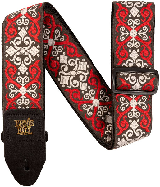 ERNIE BALL 4695 Jacquard Red Trellis - Ремень для гитары