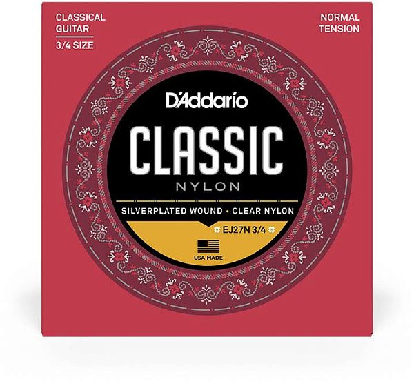 D'ADDARIO EJ27 N 3/4 - Струны для классической гитары